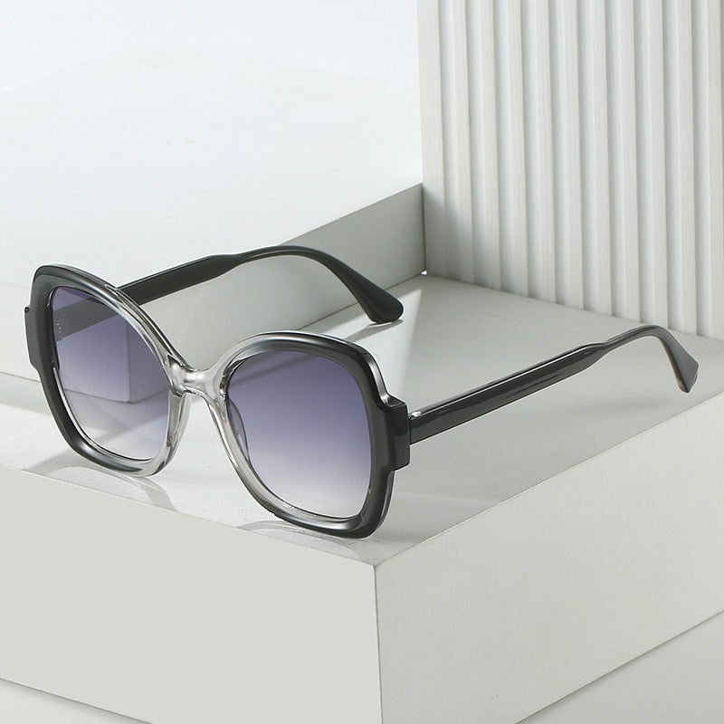 POETA Sunglasses European and American Internet celebrity ins personalized butterfly glasses Milan fashion catwalk sunglasses