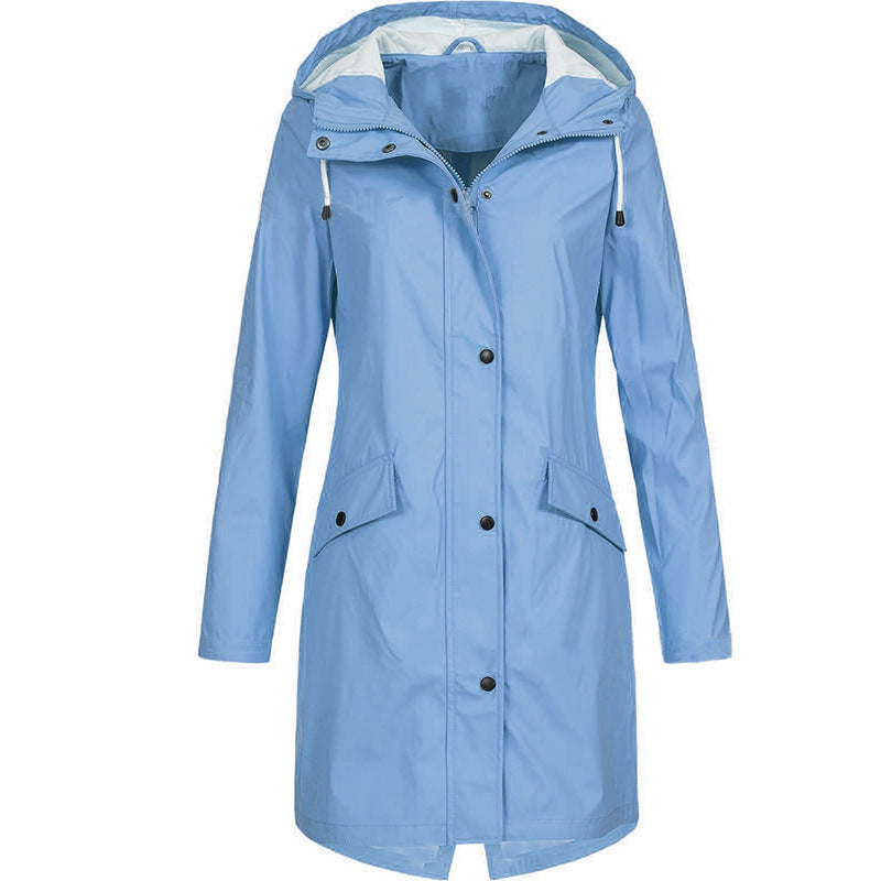 New autumn and winter collection of assault jackets outdoor hiking jackets medium to long women's windbreakers