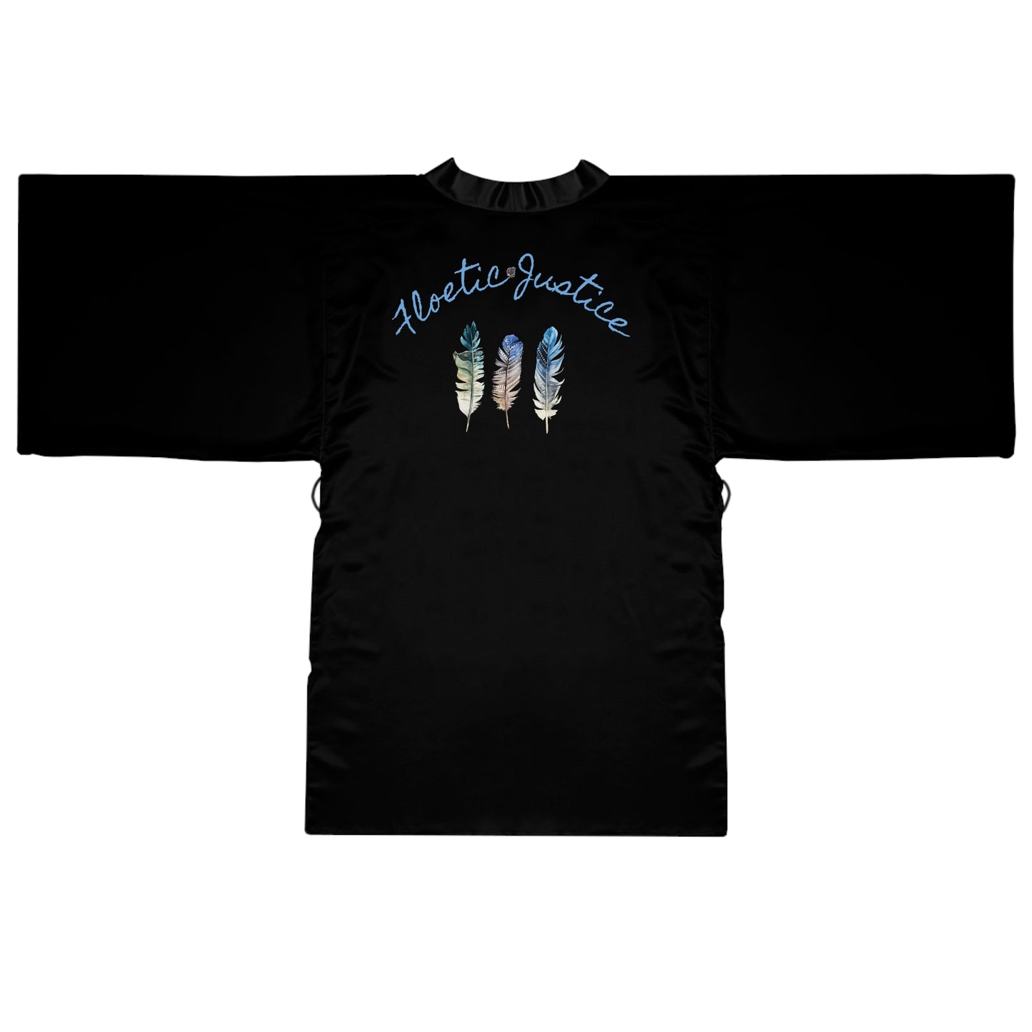 Feathered Dreams Long Sleeve Kimono Robe -POETIC Fashion for Relaxation and Self-Care