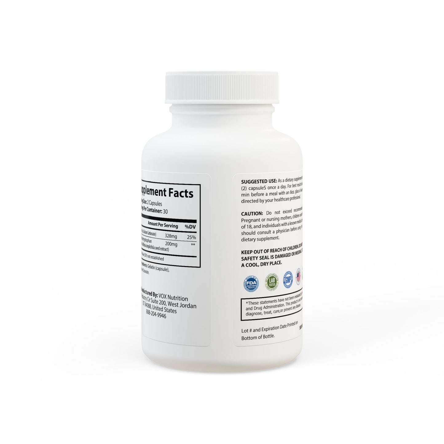 BADGE OF PEARLS 5-HTP Supplement (60 Capsules)