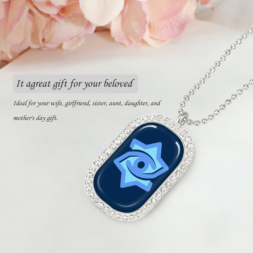 Midnight Badge of Pearls Necklace