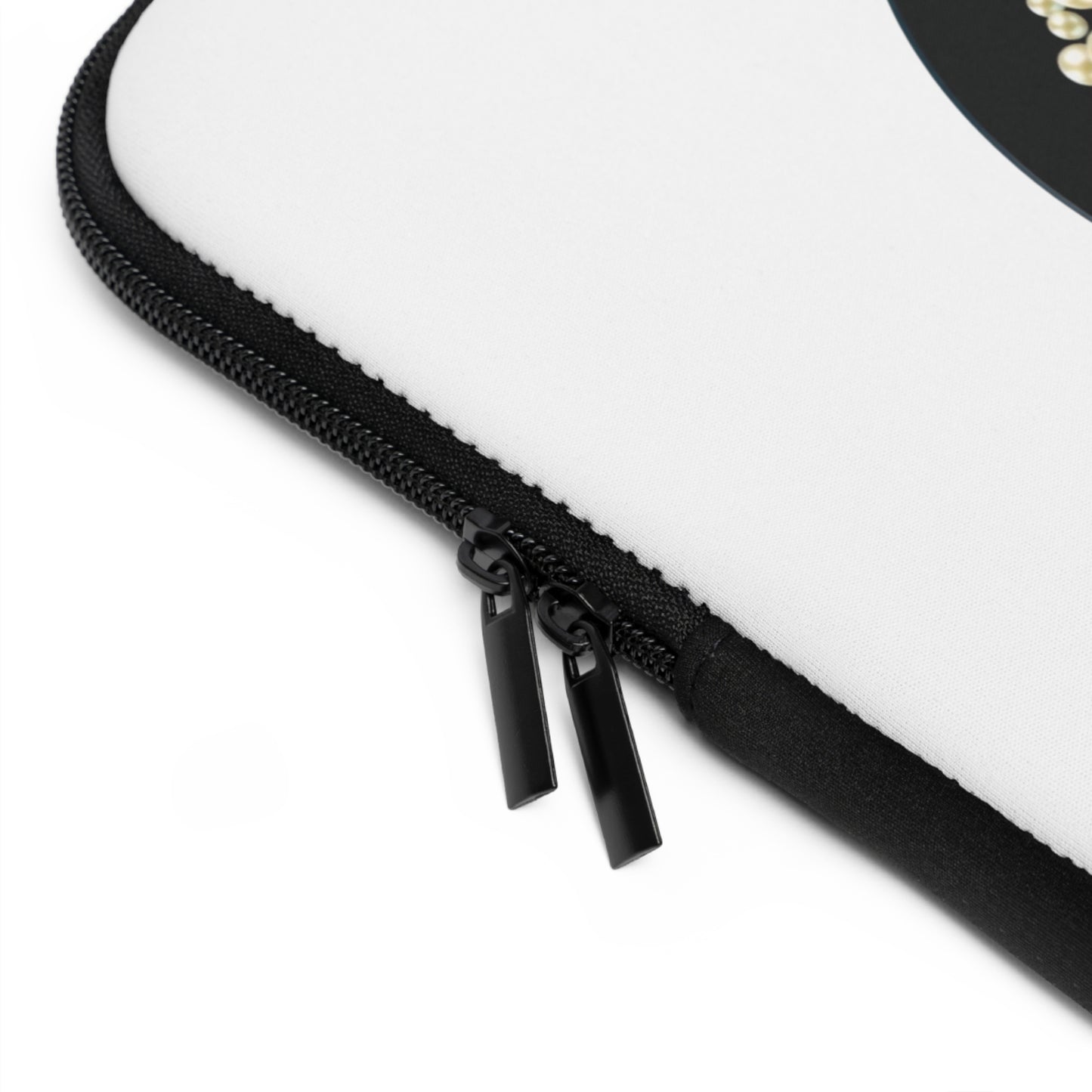 Elegant Badge of Pearls Laptop Sleeve - Stylish Protection for Your Device
