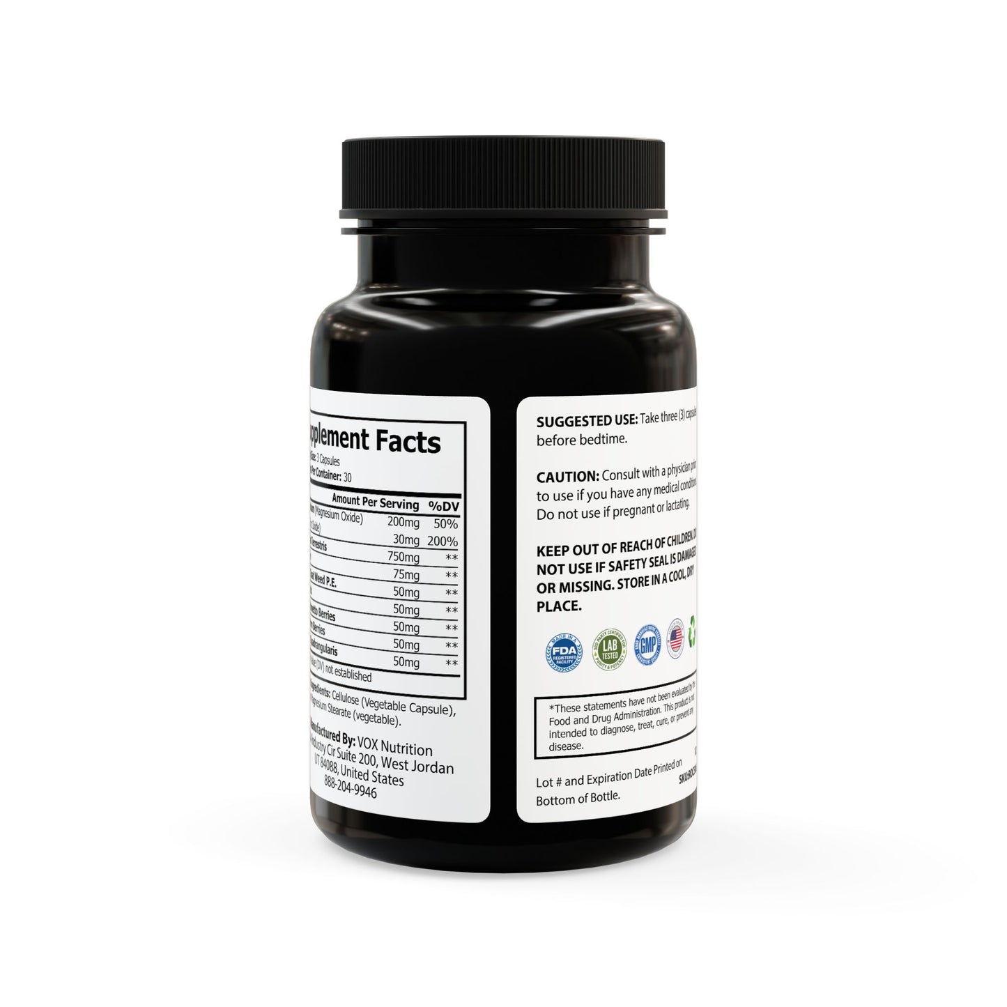 BADGE OF PEARLS Magnesium Zinc Supplement (90 Capsules)