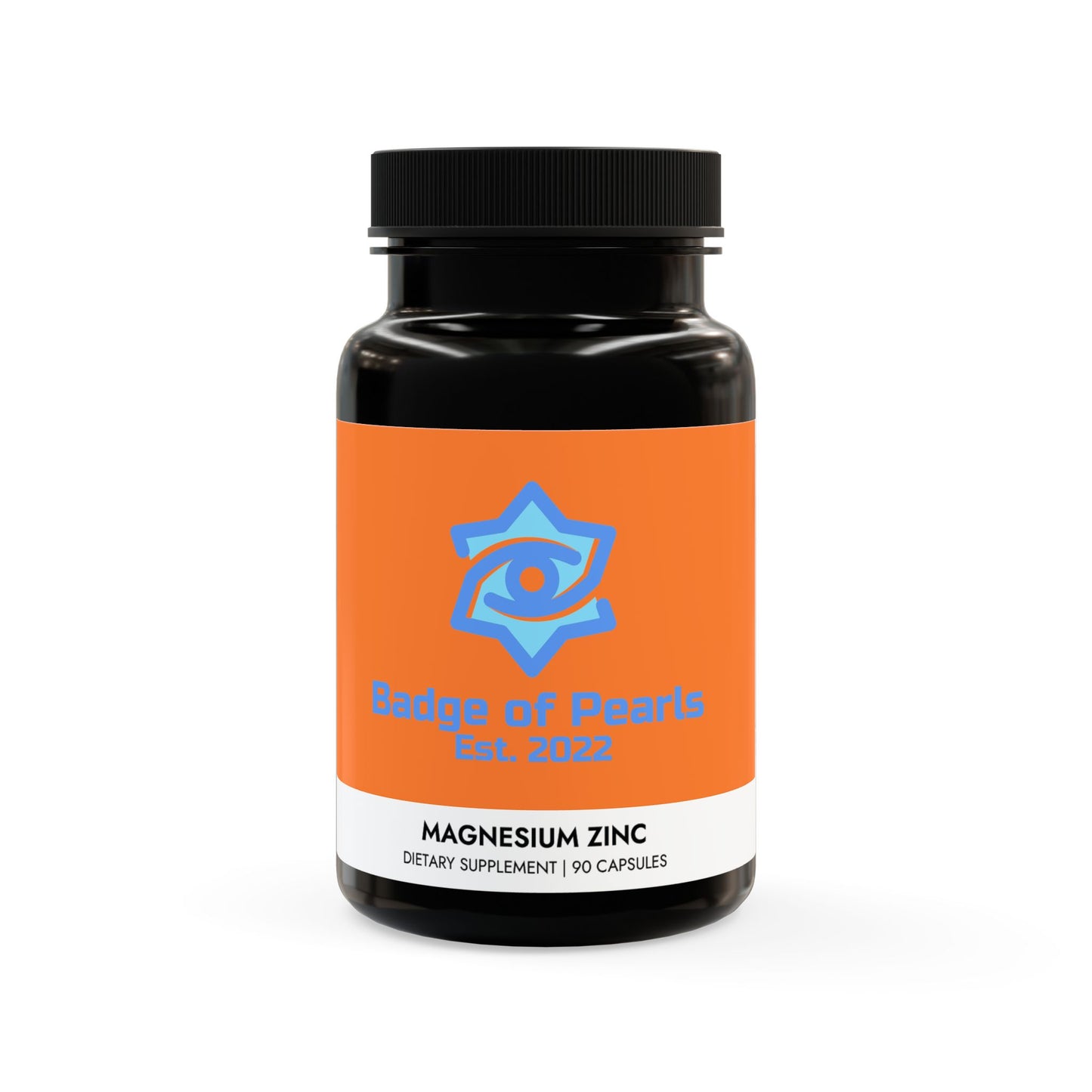 BADGE OF PEARLS Magnesium Zinc Supplement (90 Capsules)