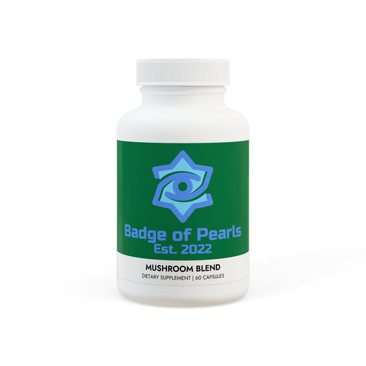 BADGE OF PEARLS Mushroom Blend Supplement (60 Capsules)