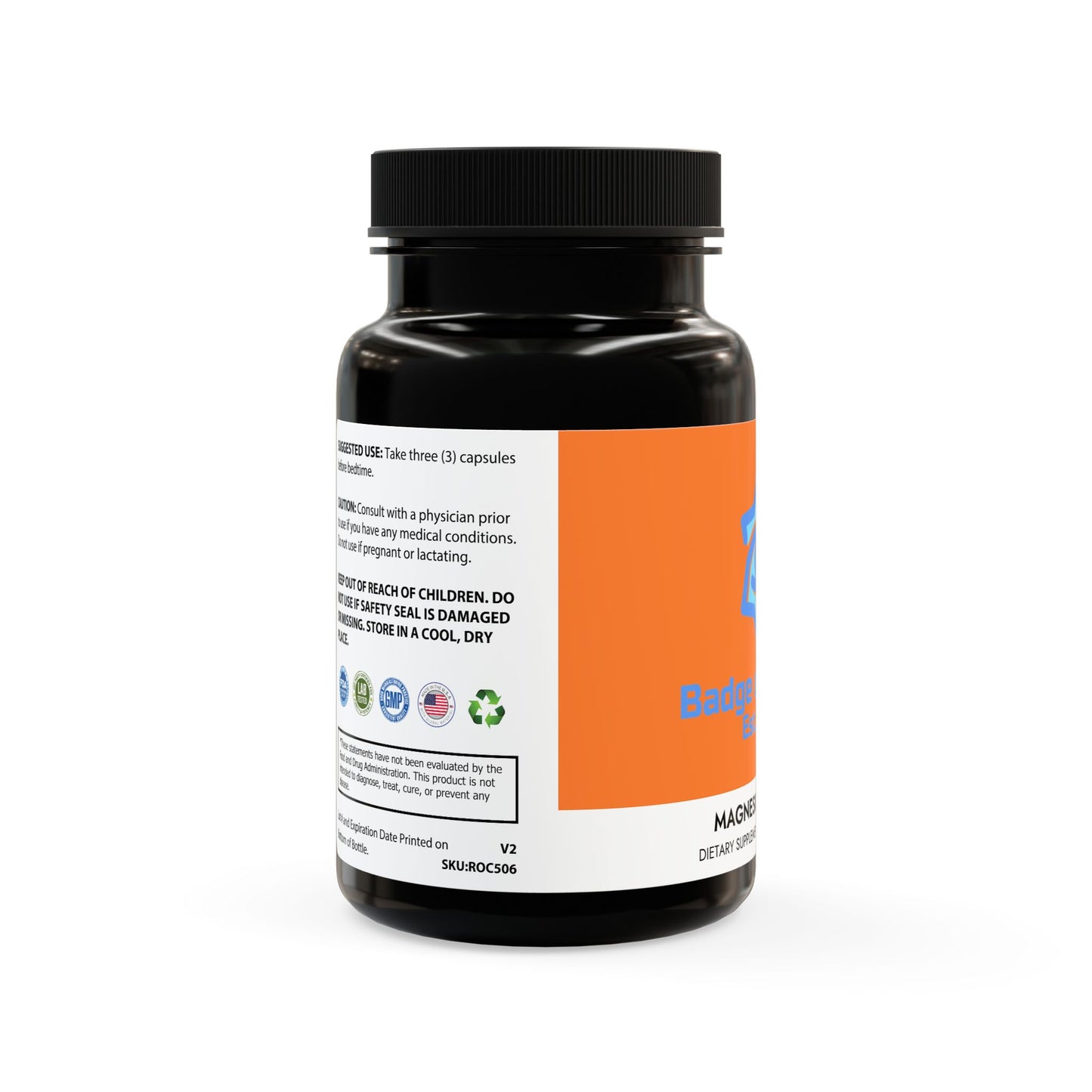 BADGE OF PEARLS Magnesium Zinc Supplement (90 Capsules)