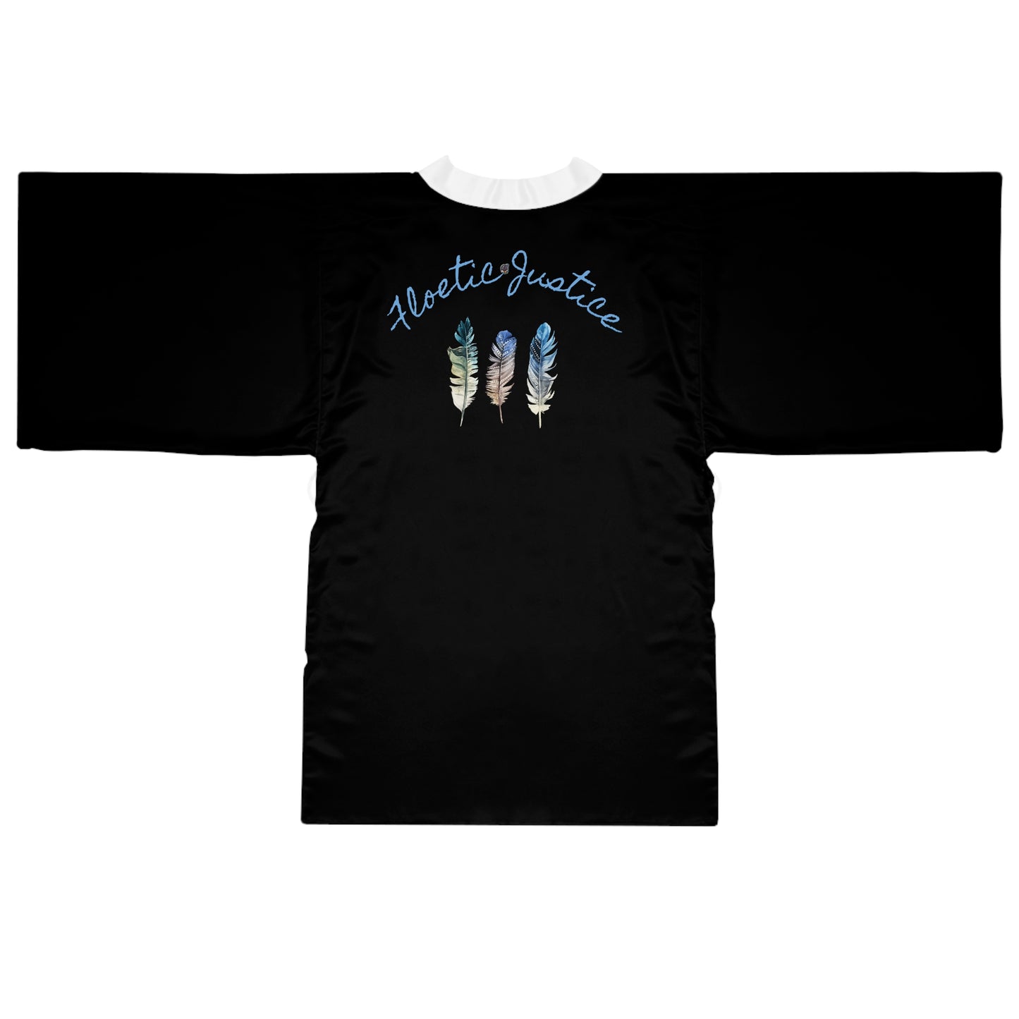 Feathered Dreams Long Sleeve Kimono Robe -POETIC Fashion for Relaxation and Self-Care