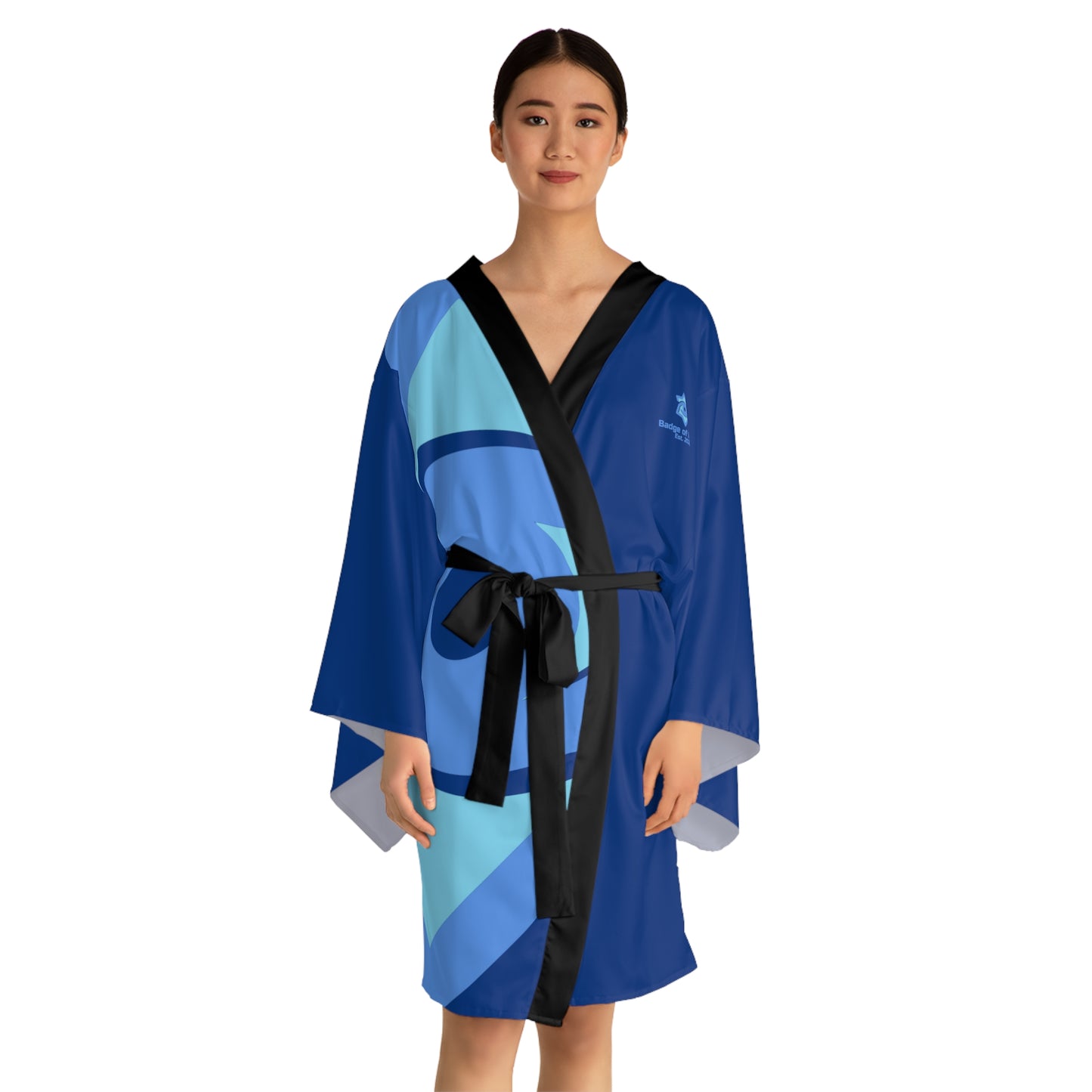 MoorMade Badge of Pearls Long Sleeve Kimono Robe
