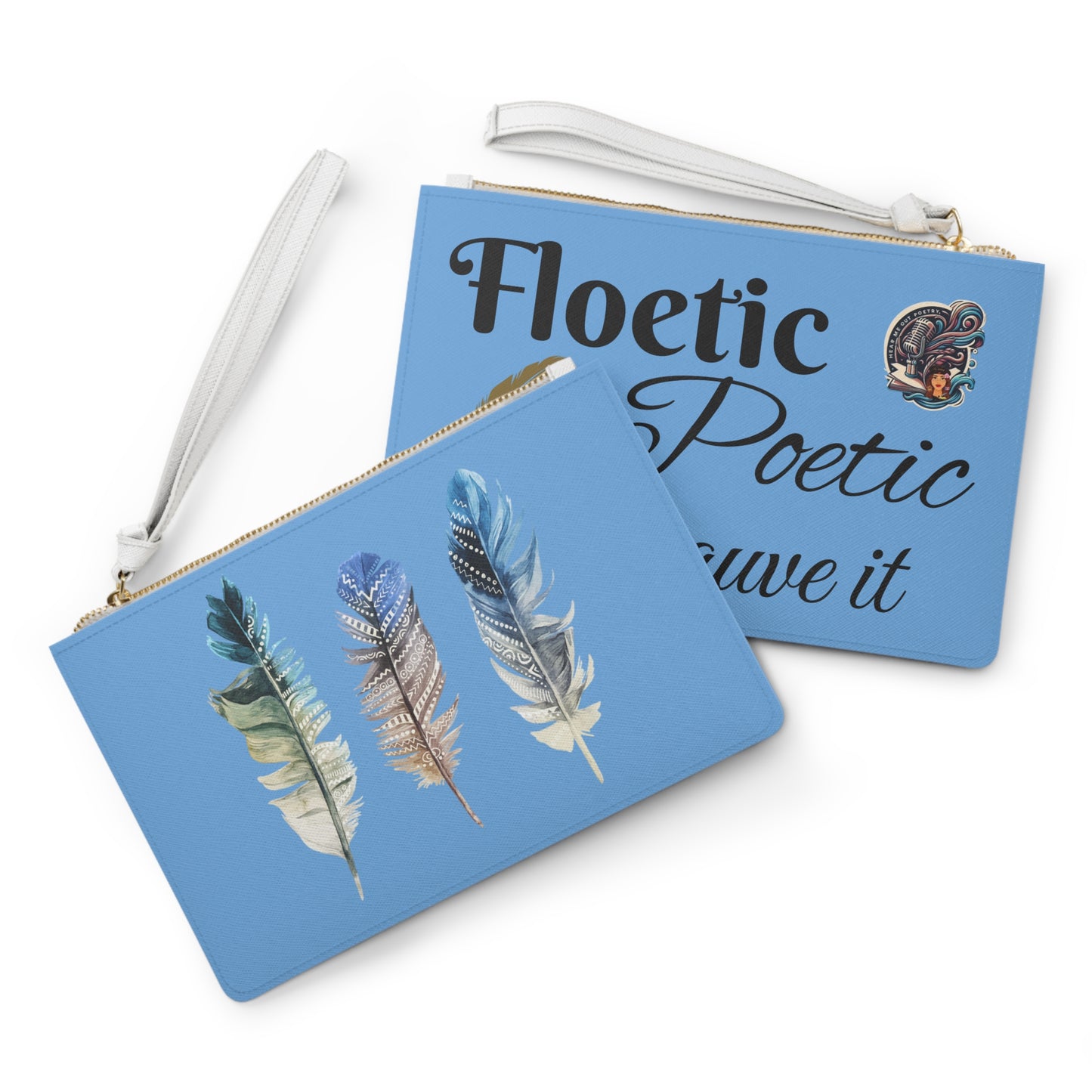 Bohemian Feather Clutch Bag - Stylish Poet's Accessory