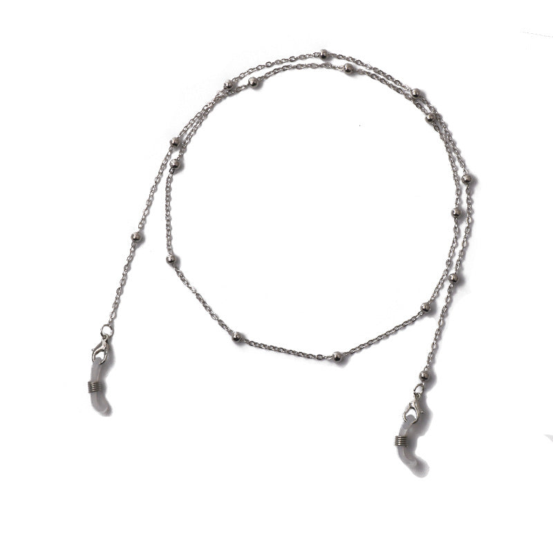 Dr. Poetry's Bead metal glasses chain mask chain women's sunglasses chain accessories non-slip dual use