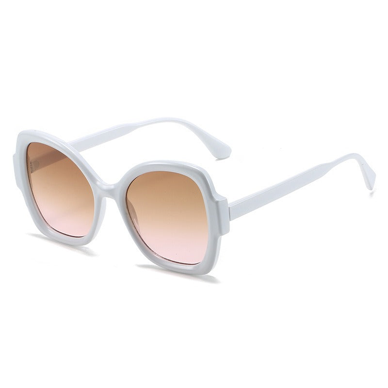 POETA Sunglasses European and American Internet celebrity ins personalized butterfly glasses Milan fashion catwalk sunglasses