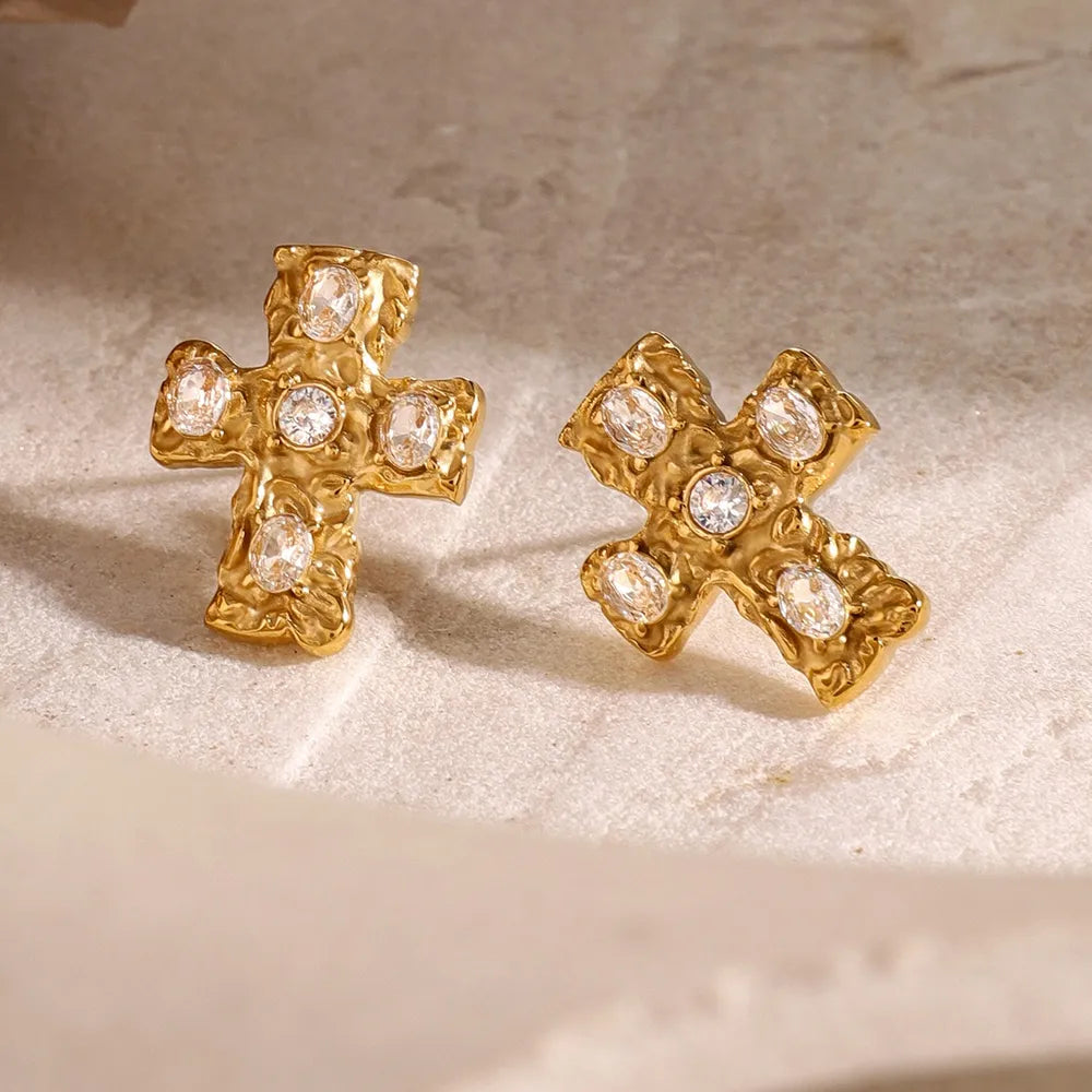 Jewelry niche high-end earrings made of titanium steel