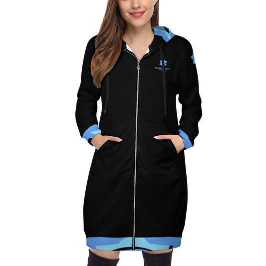 Badge of Pearls Women's long Hoodie