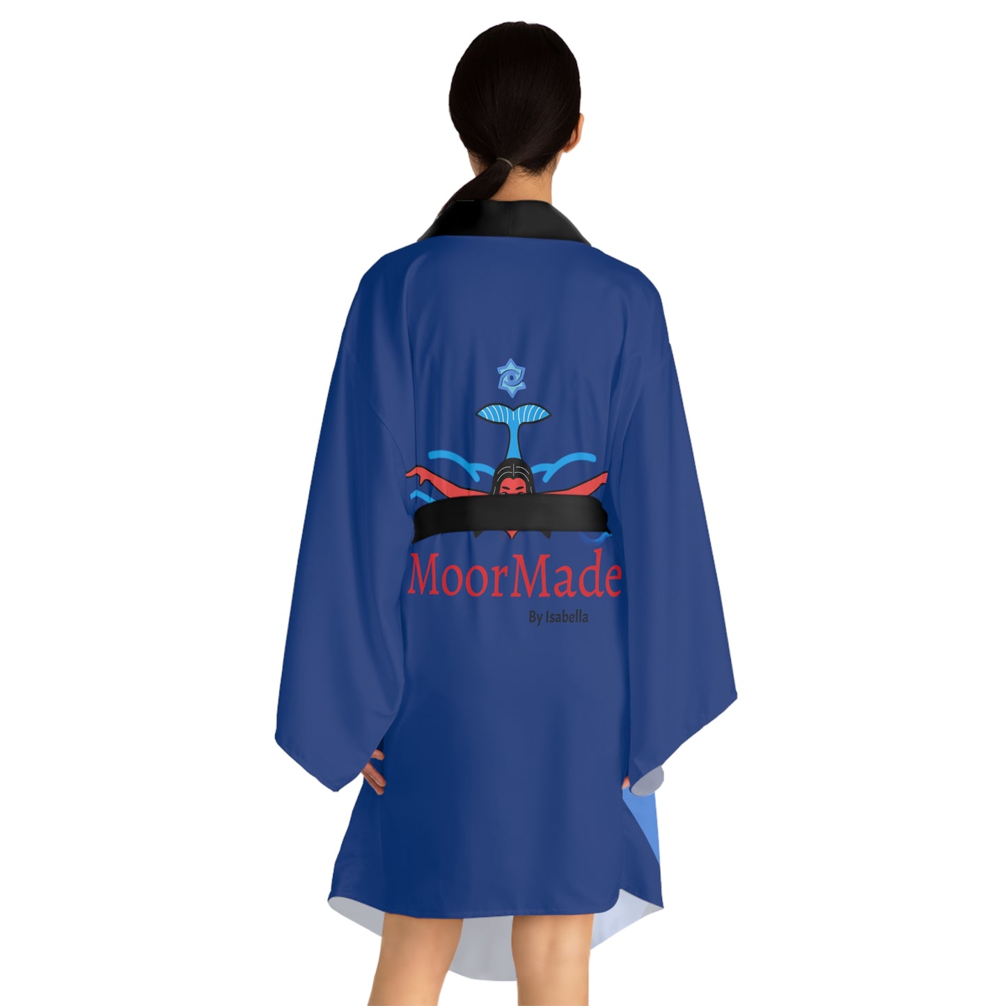 MoorMade Badge of Pearls Long Sleeve Kimono Robe
