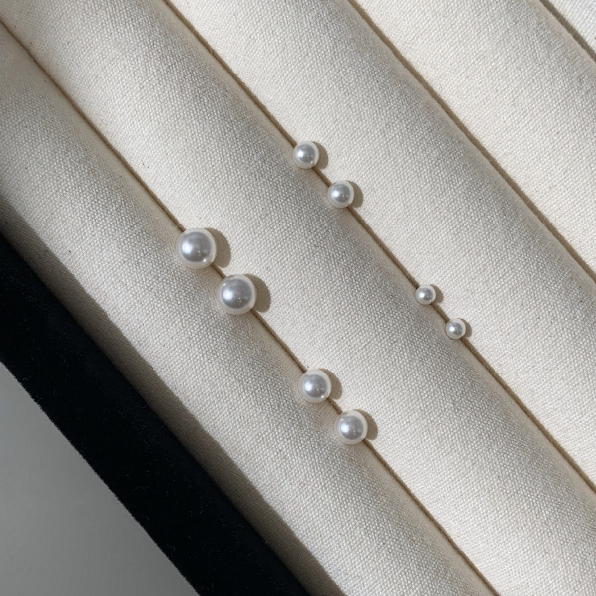 925 sterling silver pearl earrings with ear bone studs