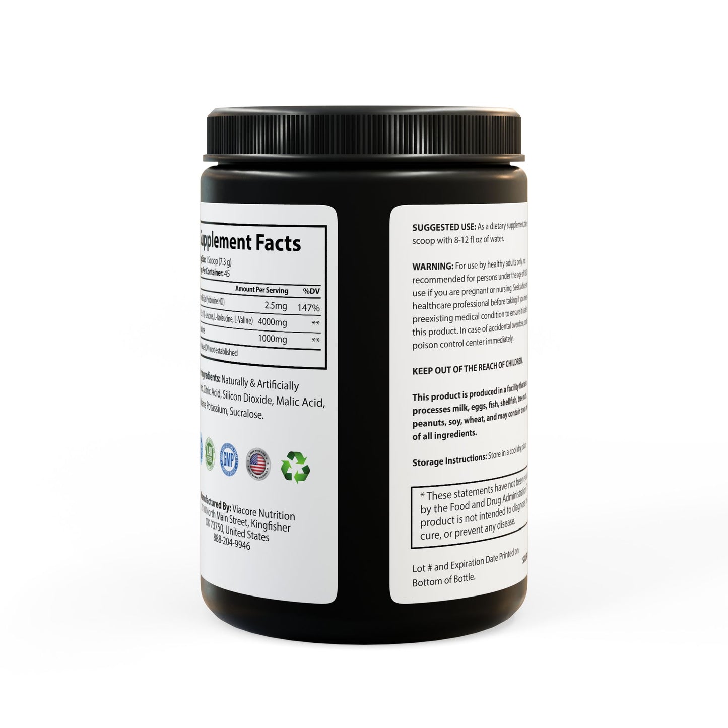 BADEGE OF PEARLS BCAA Supplement, Watermelon (325g, 11.46oz, 45 servings)