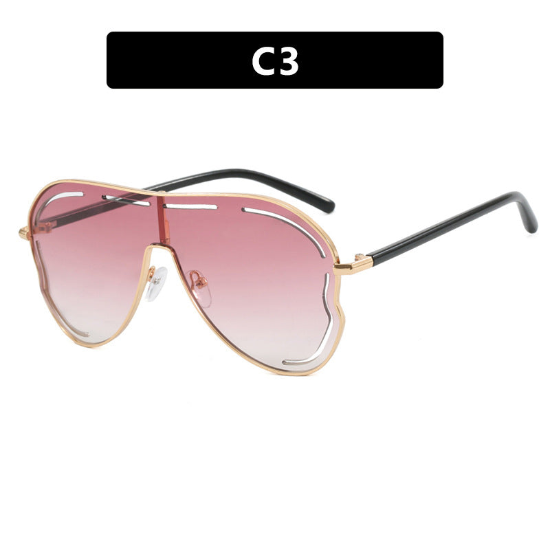 SPICY POET sunglasses, Conjoined large frame toad shaped