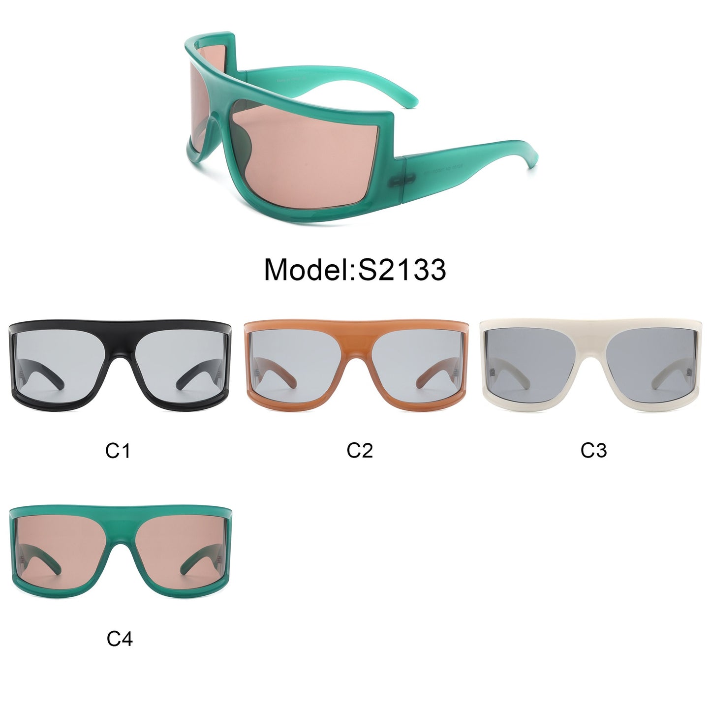 New Cross Mirror Personalized Fashion Sunglasses Large Frame Riding and Traveling Universal Sunglasses