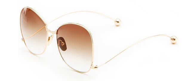 Rose Pink Mirror Round Sunglasses New Brand Designer Women Sunglasses Fashion Contort Leg Sun Glasses Oversize Oculos