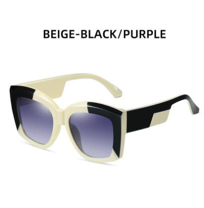 Fashionable gray three-dimensional frame sunglasses