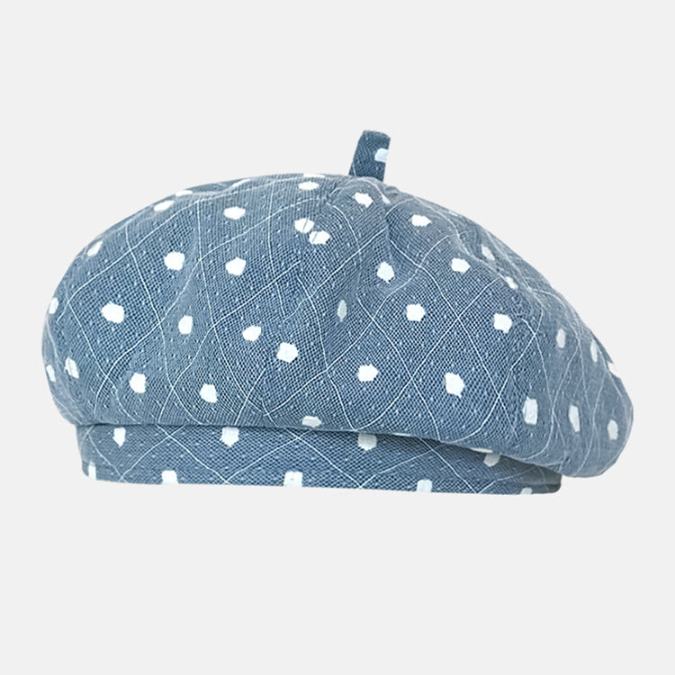 Cute Lace Mesh Princess Berets for Women Spring and Summer Japanese Versatile Sweet Literary Show Face Little Painter Hats