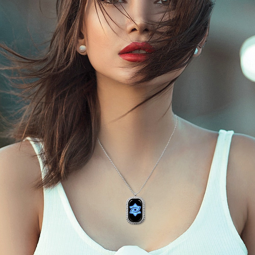 Black Pearl Badge of Pearls Necklace