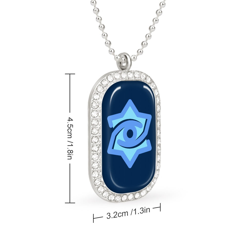 Midnight Badge of Pearls Necklace
