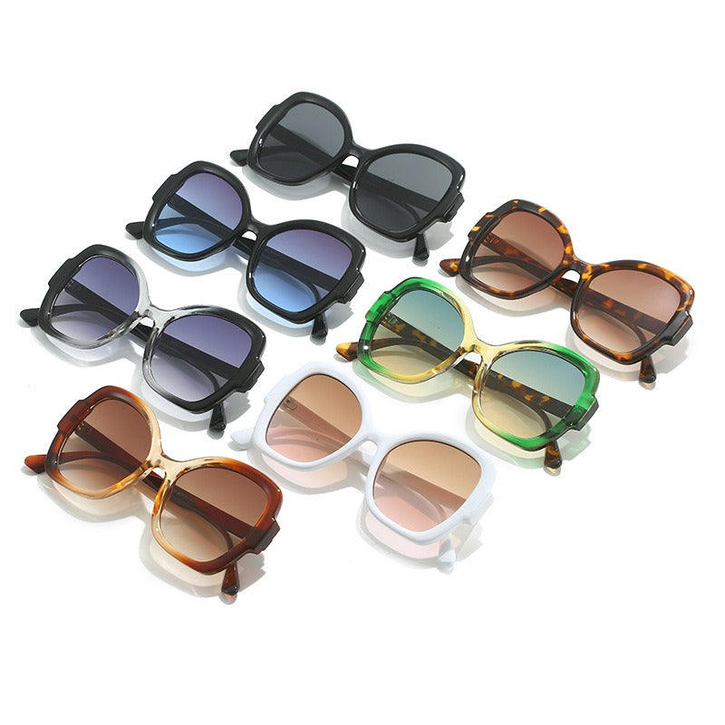 POETA Sunglasses European and American Internet celebrity ins personalized butterfly glasses Milan fashion catwalk sunglasses