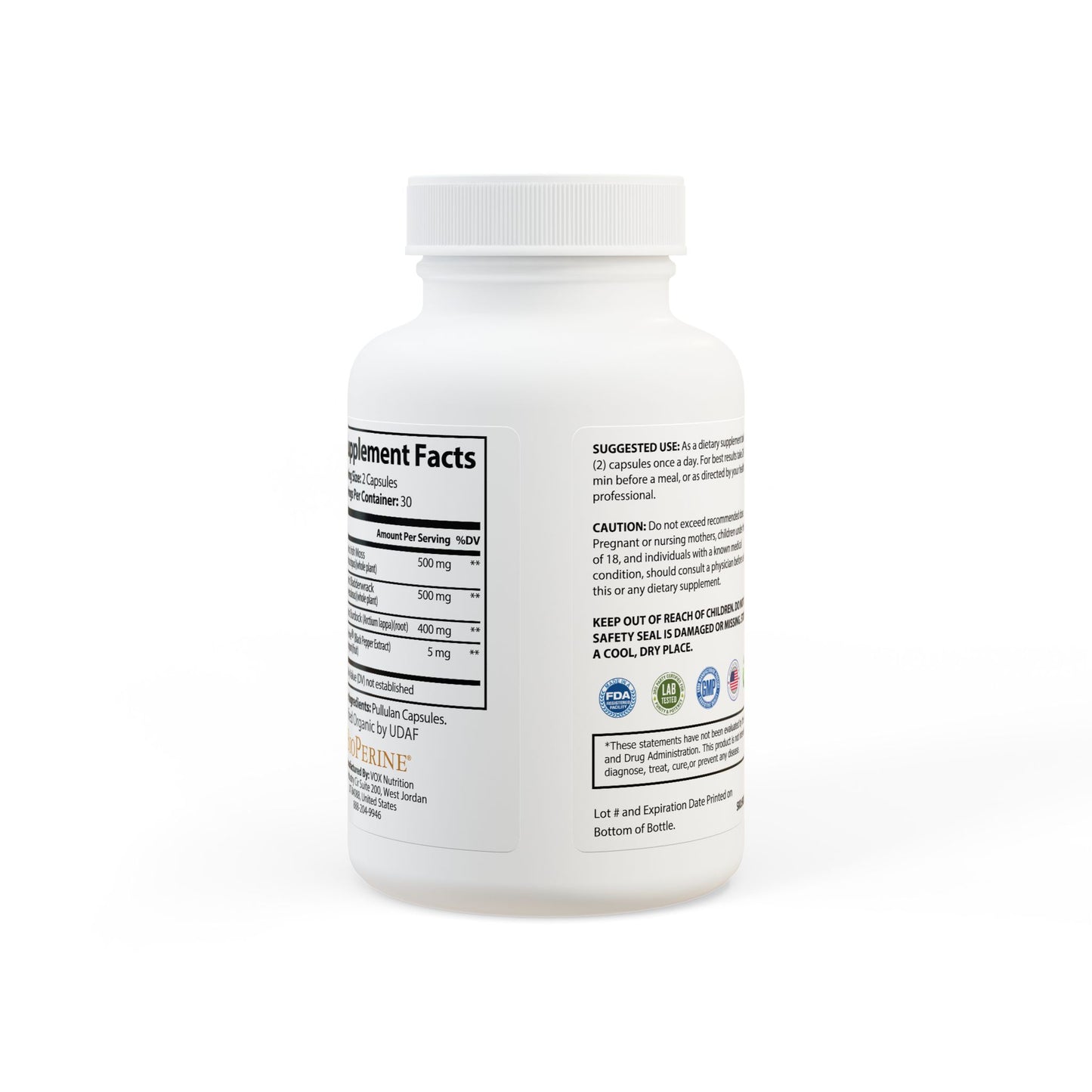 BADGE OF PEARLS Sea Moss Supplement (60 Capsules)