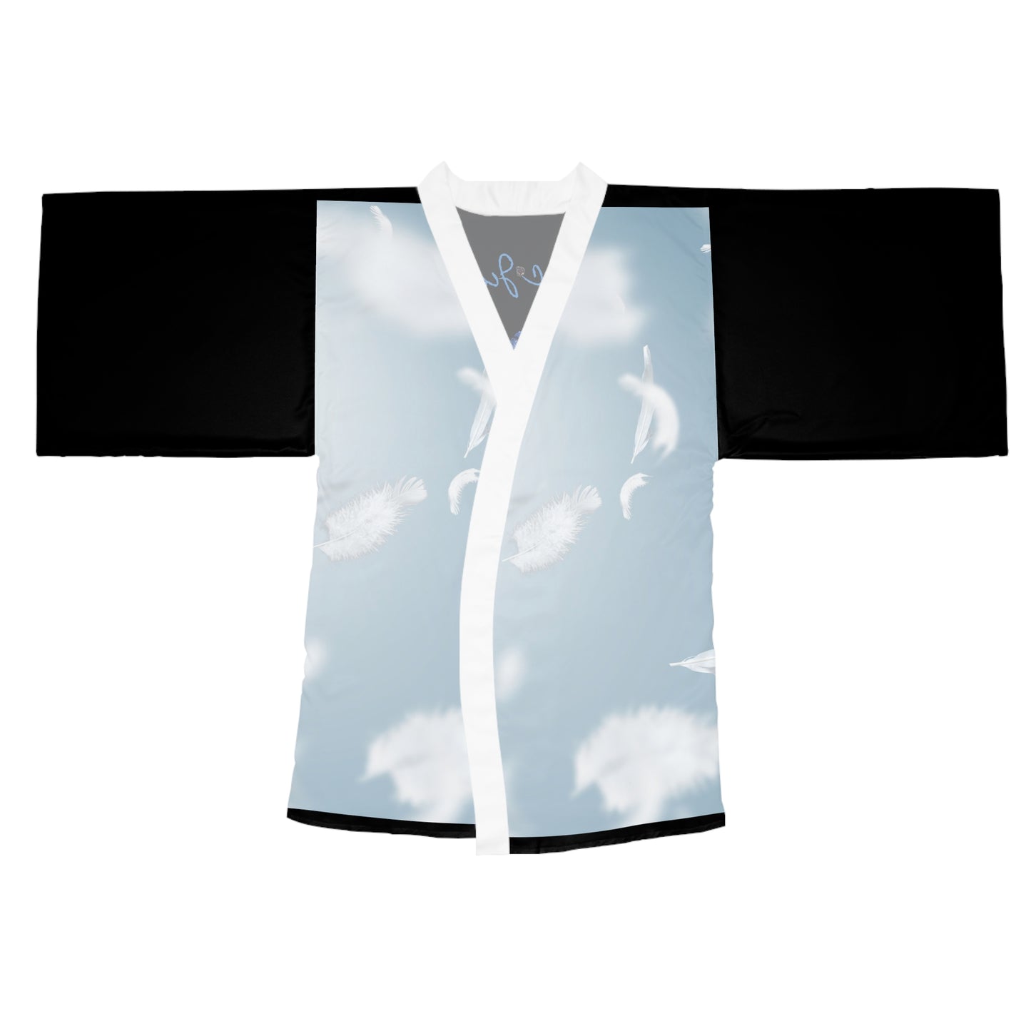 Feathered Dreams Long Sleeve Kimono Robe -POETIC Fashion for Relaxation and Self-Care