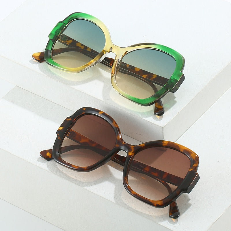 POETA Sunglasses European and American Internet celebrity ins personalized butterfly glasses Milan fashion catwalk sunglasses