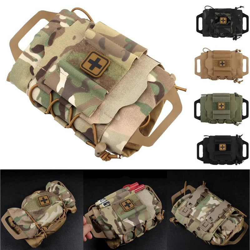 AGENT ACEVEDO 34815 Tactical Military Pouch MOLLE Rapid Deployment First-aid Kit Survival Outdoor Hunting Emergency Bag Camping Medical Kit