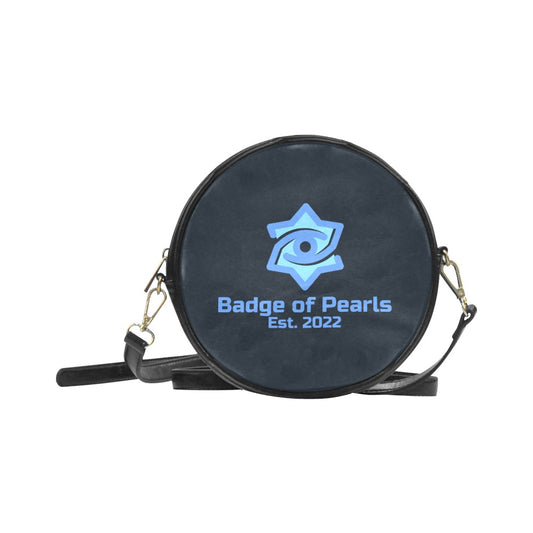 Badge of Pearls Round Messenger Bag