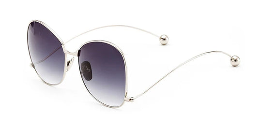 Rose Pink Mirror Round Sunglasses New Brand Designer Women Sunglasses Fashion Contort Leg Sun Glasses Oversize Oculos