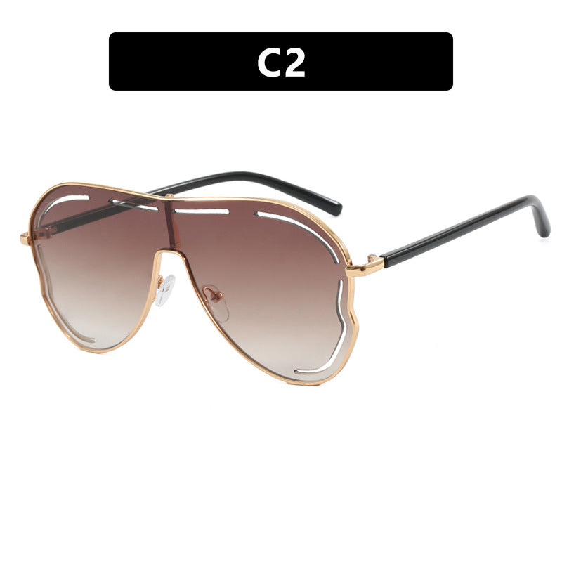 SPICY POET sunglasses, Conjoined large frame toad shaped