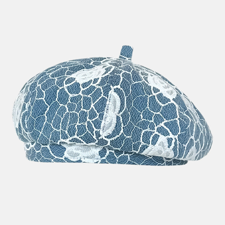 Cute Lace Mesh DR. POETRY Berets for Women