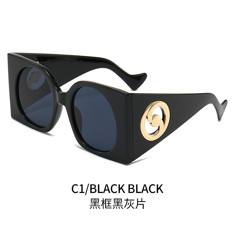 New Sunglasses, European and American Personalized Network Popular INS, Same Diamond Glasses, Fashion Street Photo Sunglasses