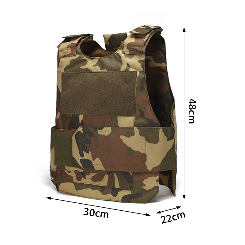 AGENT ACEVEDO 34815 Tactical Army Vest Multi functional Armor Plate Tactical Carrier Vest CP Camo 800D