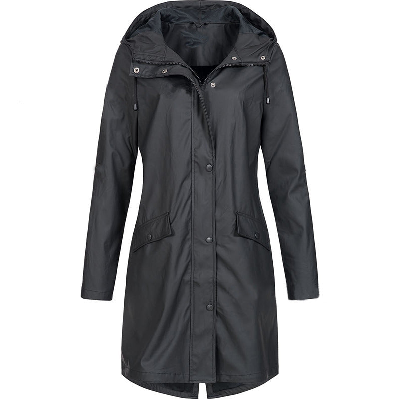 New autumn and winter collection of assault jackets outdoor hiking jackets medium to long women's windbreakers