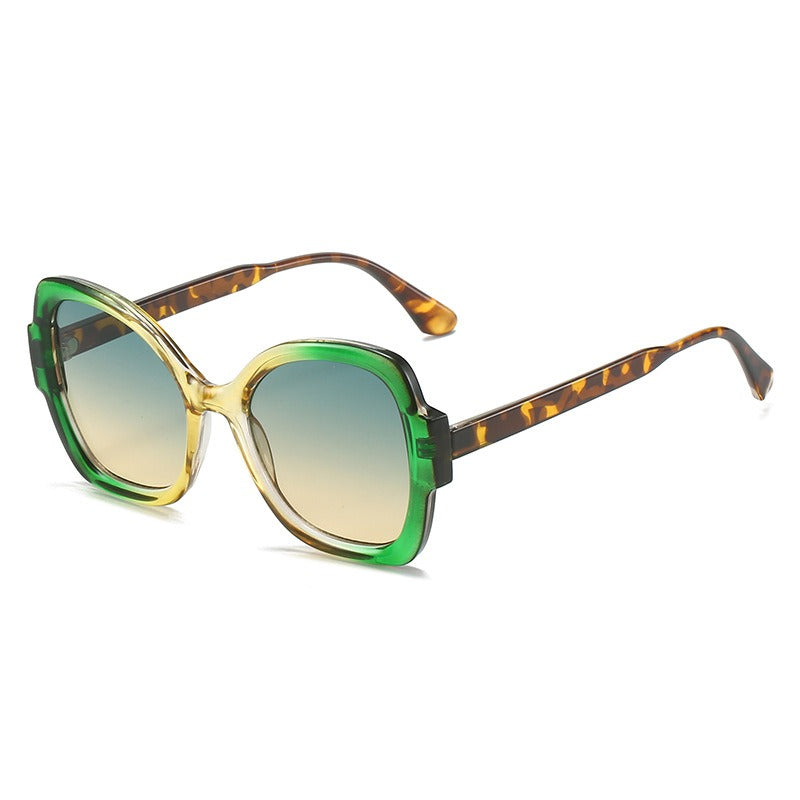 POETA Sunglasses European and American Internet celebrity ins personalized butterfly glasses Milan fashion catwalk sunglasses