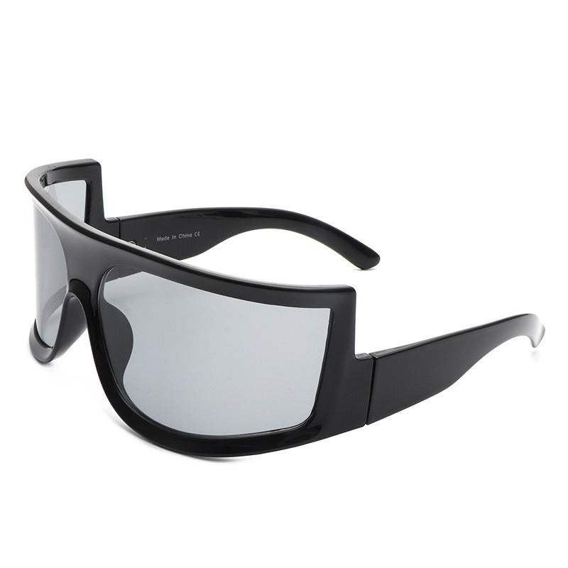 New Cross Mirror Personalized Fashion Sunglasses Large Frame Riding and Traveling Universal Sunglasses