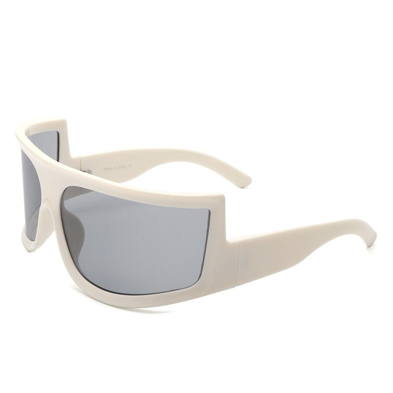 New Cross Mirror Personalized Fashion Sunglasses Large Frame Riding and Traveling Universal Sunglasses