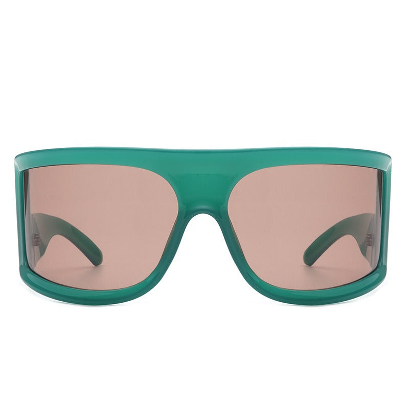 New Cross Mirror Personalized Fashion Sunglasses Large Frame Riding and Traveling Universal Sunglasses