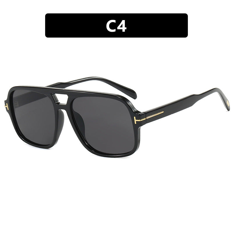 FLOETIC Pilot retro double beam sunglasses, new high-end sunglasses, UV resistant sunglasses, trendy