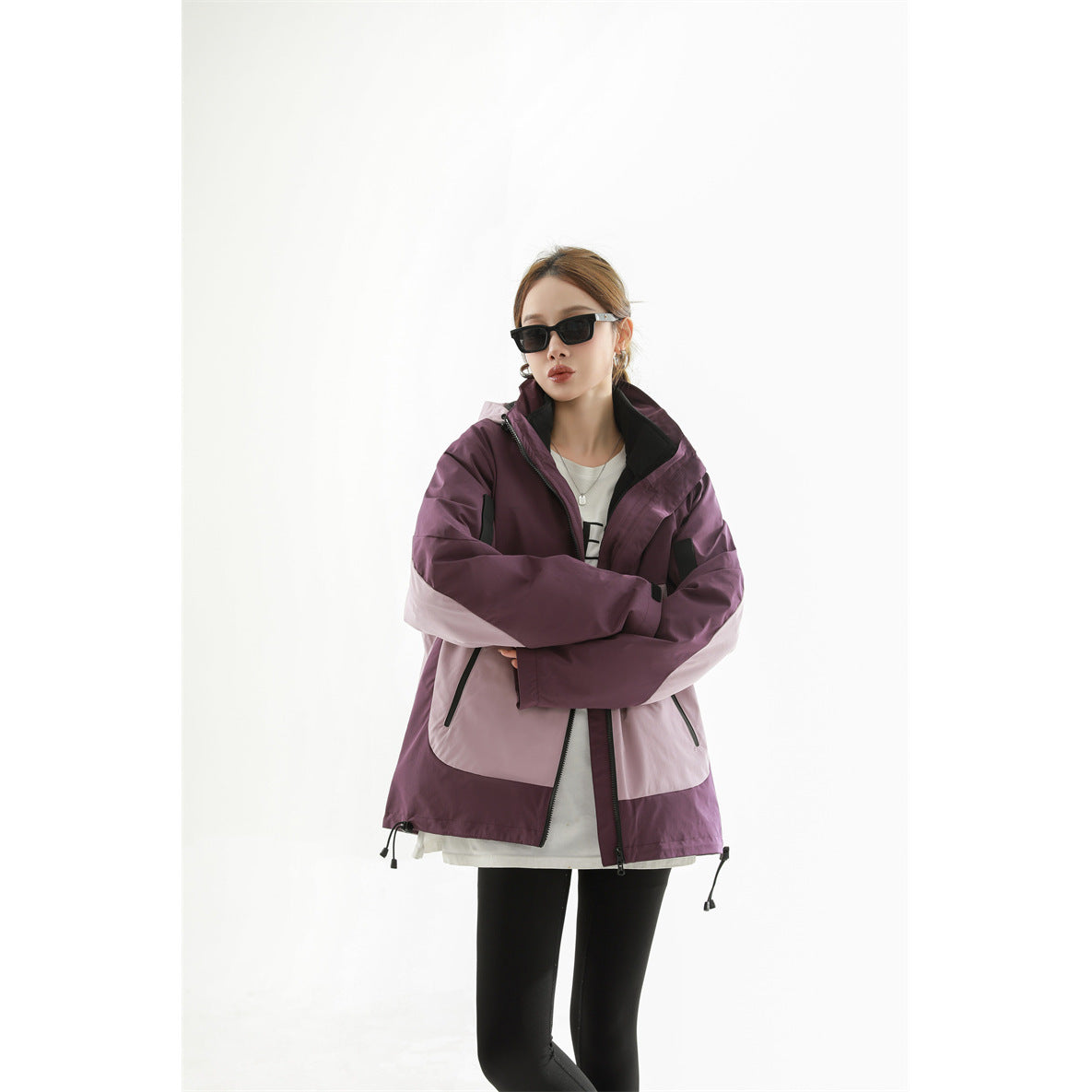 Fashion Windbreaker Jacket for Women Spring Autumn Outdoor Casual Windproof Coat