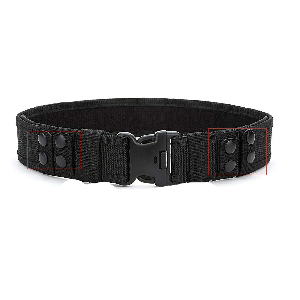 AGENT ACEVEDO 34815 4Pcs/Set Tactical Belt Buckle Police Military Accessory Double Snaps Nylon Tactical Belt Loop Holder Keeper