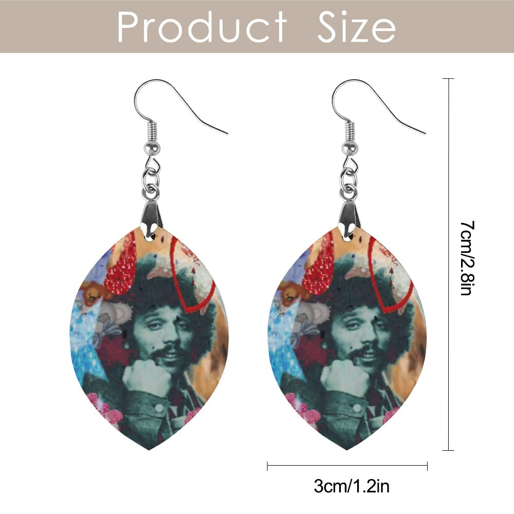 Miguel Piñero Wooden earrings