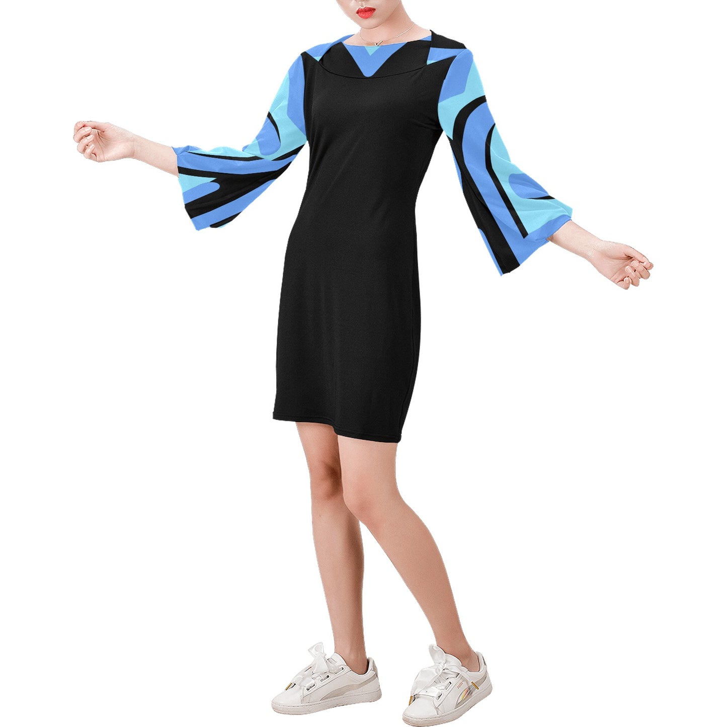 Badge of Pearls Women's Bell Sleeve Dress