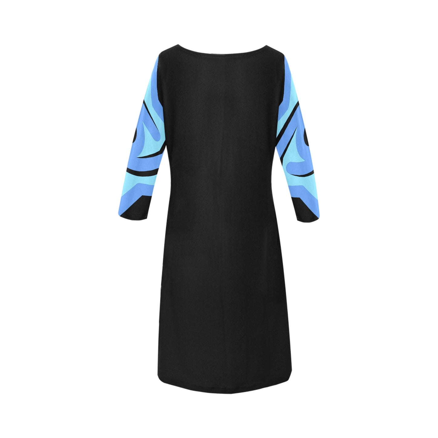 Badge of Pearls Loose Round Neck Dress