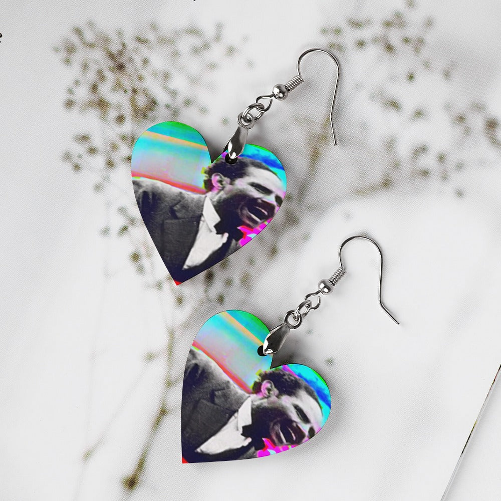 Dr. Pedro Albizu Campos Wooden earrings